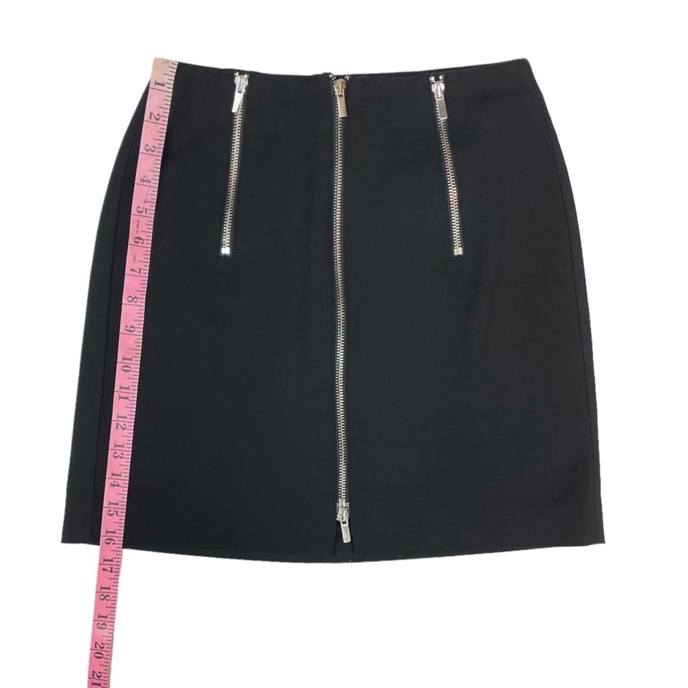 French Connection Full Zipper Front Mini Pencil Skirt in Black Size 0 - Picture 12 of 13